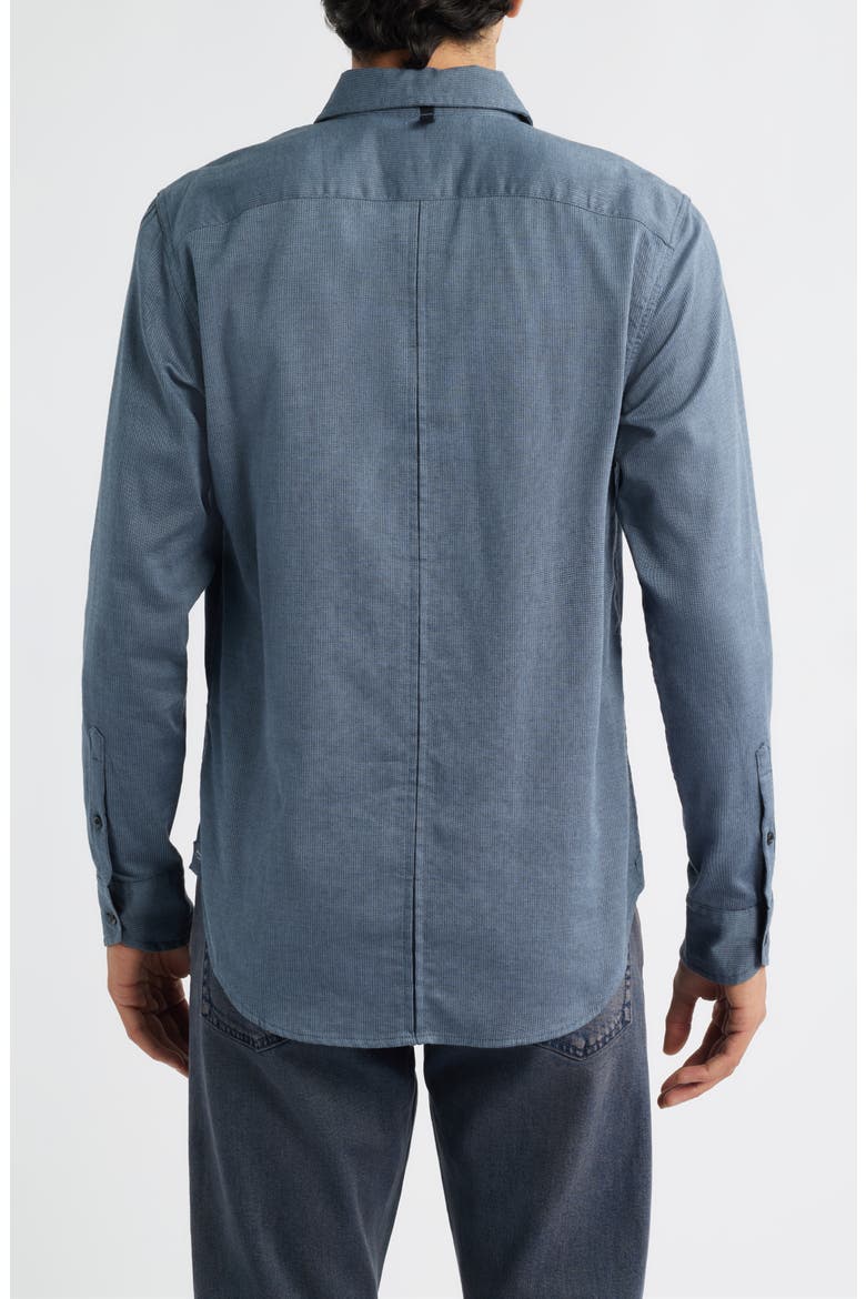 Tomlin Cotton Dobby Button-Up Shirt, Alternate, color, WASHED BLUE