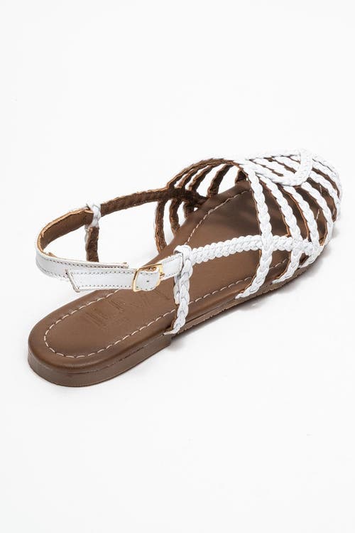 Prologue Shoes Claudia Slingback Sandal In White
