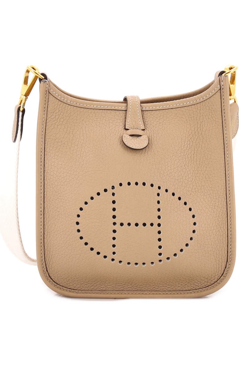 Pre-Owned Hermes Long Strap Evelyne Bag Clemence TPM, Main, color, Trench