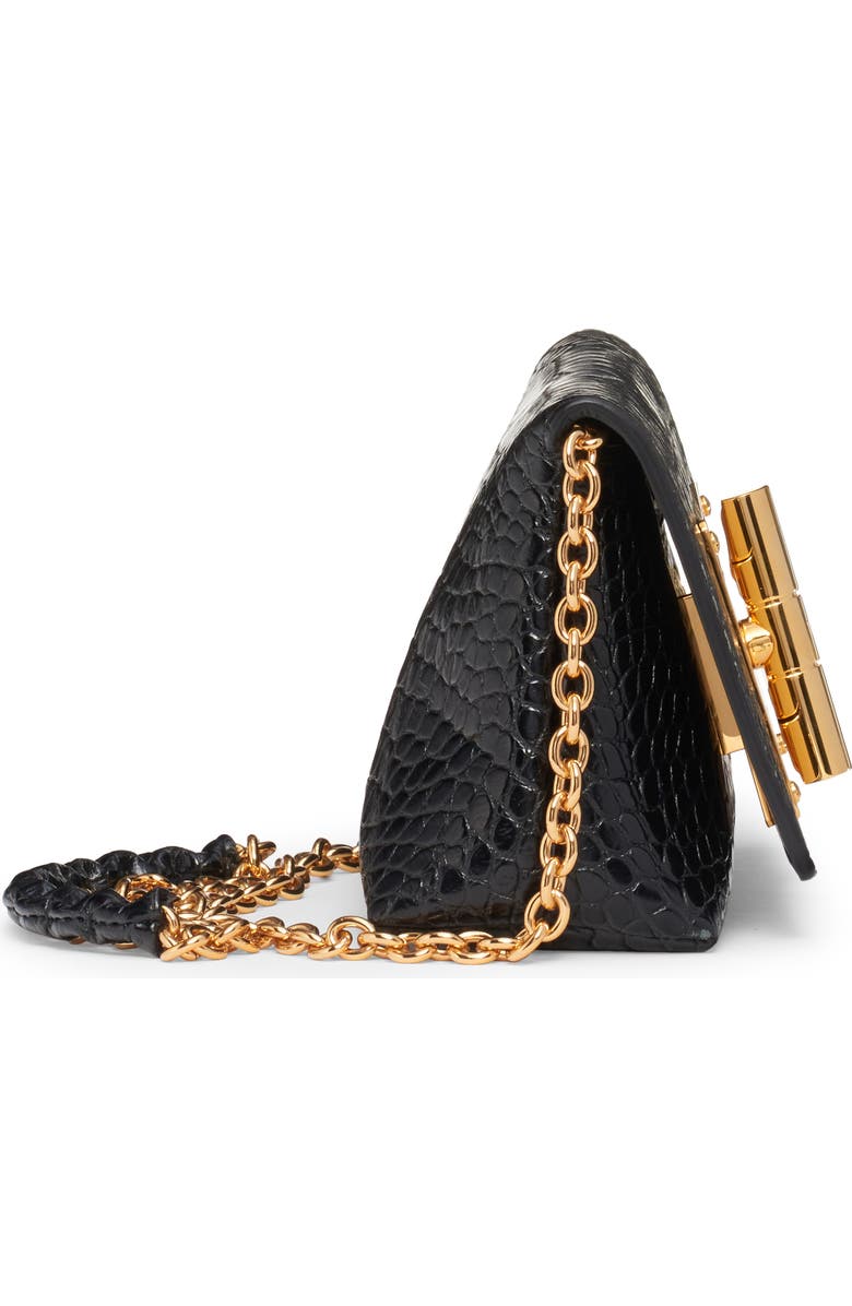 TOM FORD Mini Natalia Croc Embossed Leather Shoulder Bag, Alternate, color,