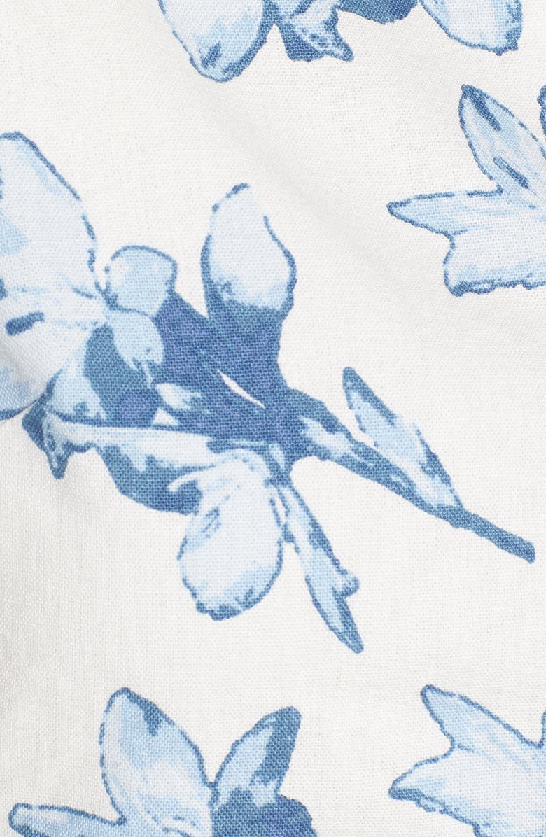 J.O.A. Tie Back Linen Crop Top, Alternate, color, 