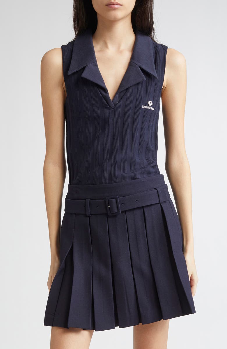 Shushu/Tong Logo Embroidered Rib Polo, Main, color, 