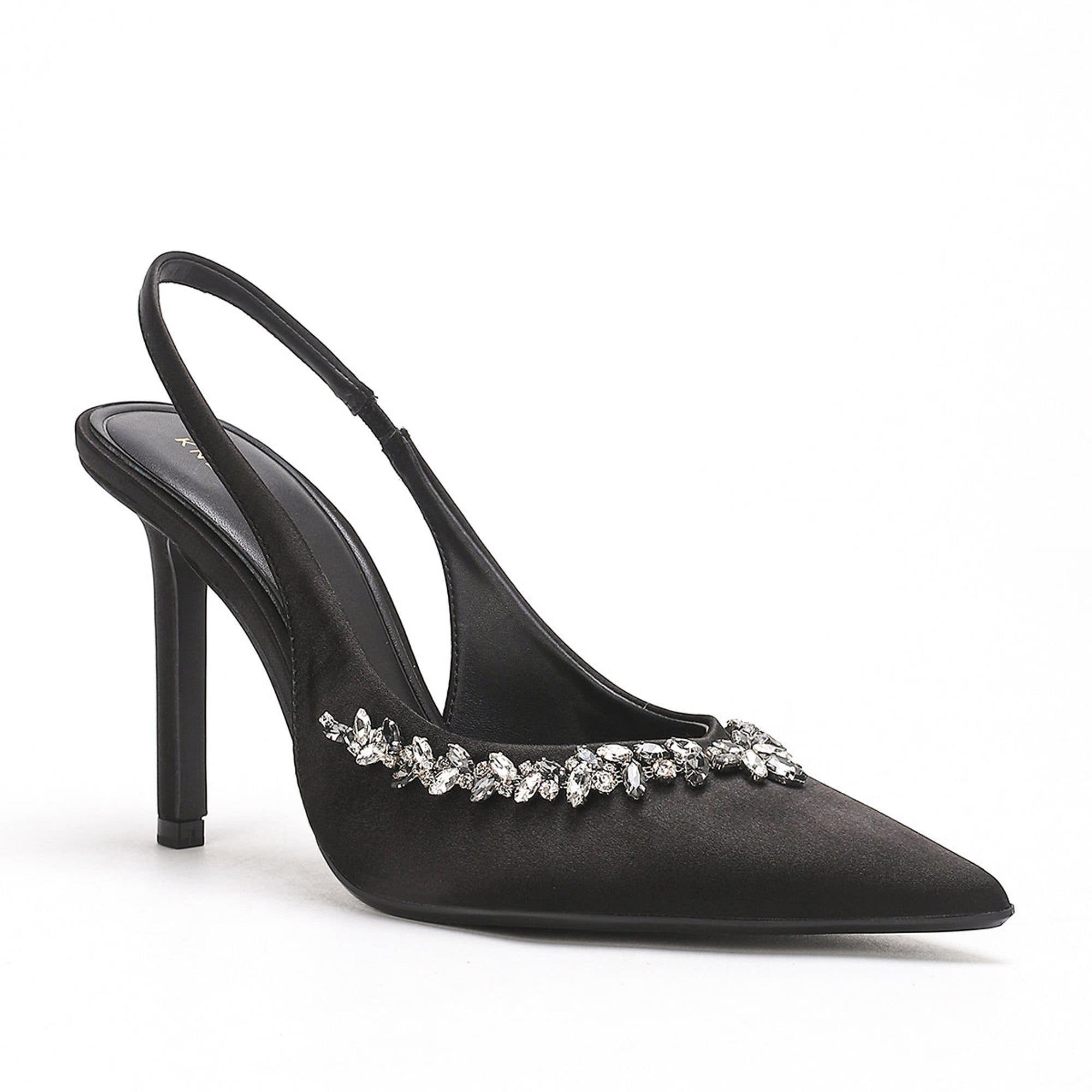 Cressida Crystal Heel, Main, color, Black