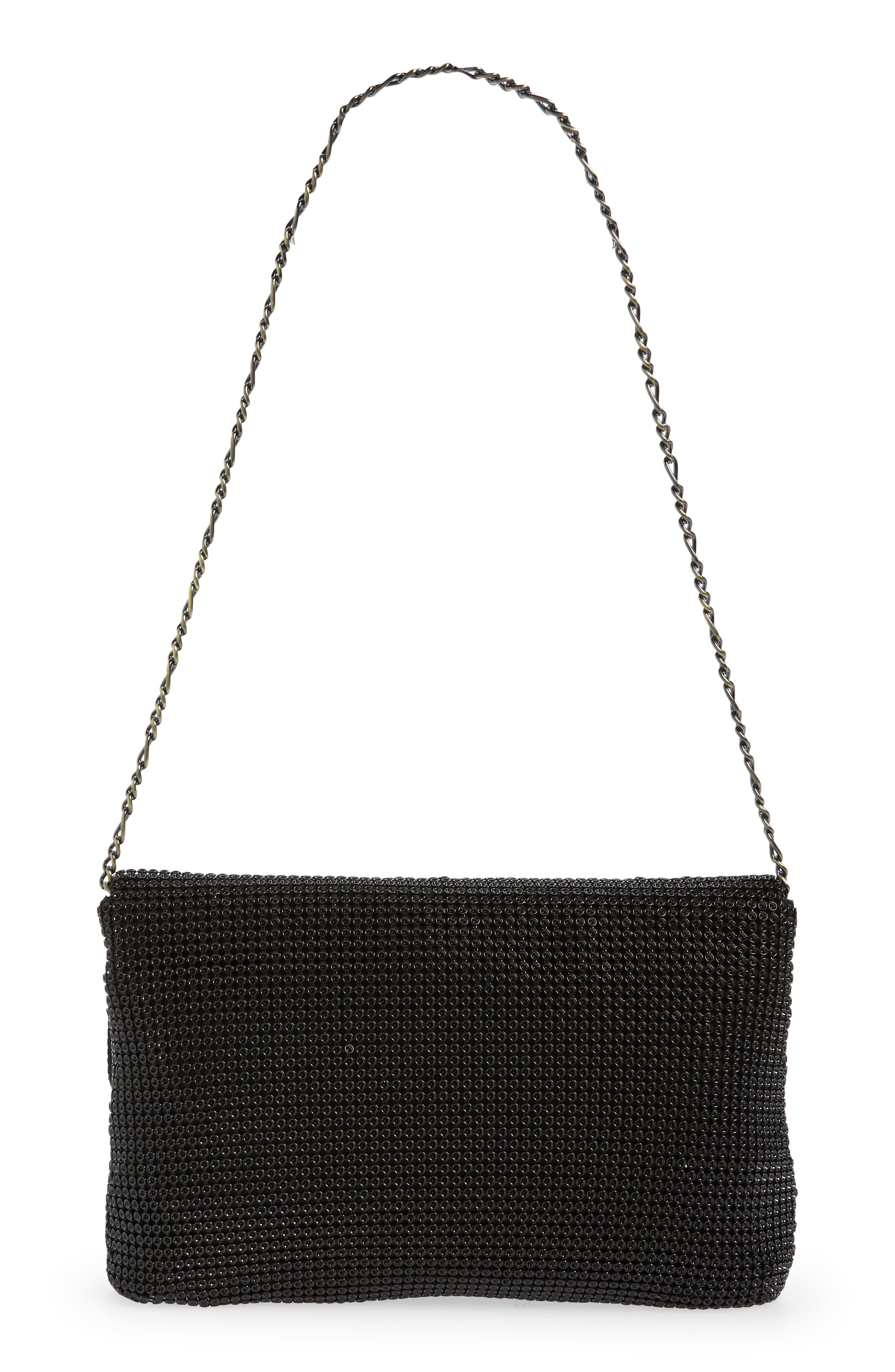 Whiting & Davis Serpent Mesh Clutch, Alternate, color, 