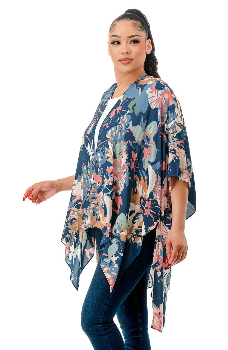 MARCUS ADLER Abstract Duster, Alternate, color, Blue