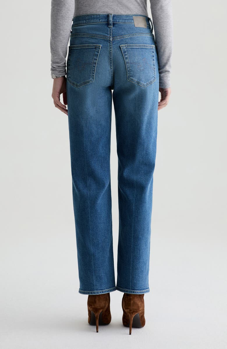 AG Brinley Mid Rise Straight Leg Jeans, Alternate, color, Rewind