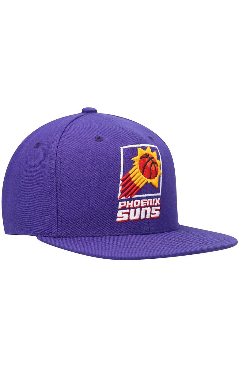 Mitchell & Ness Men's Mitchell & Ness Purple Phoenix Suns Hardwood Classics Team Ground 2.0 Snapback Hat, Alternate, color, Purple