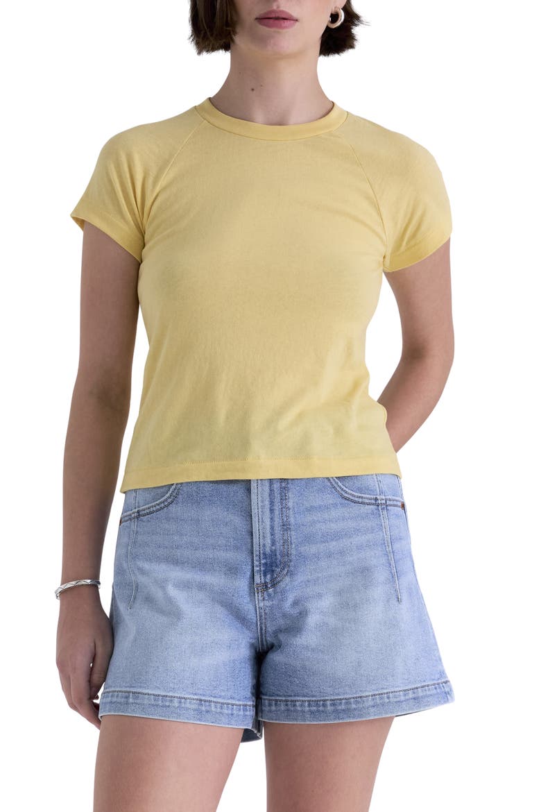 Ryn Ringer Cotton T-Shirt, Main, color, LIGHT TUMERIC
