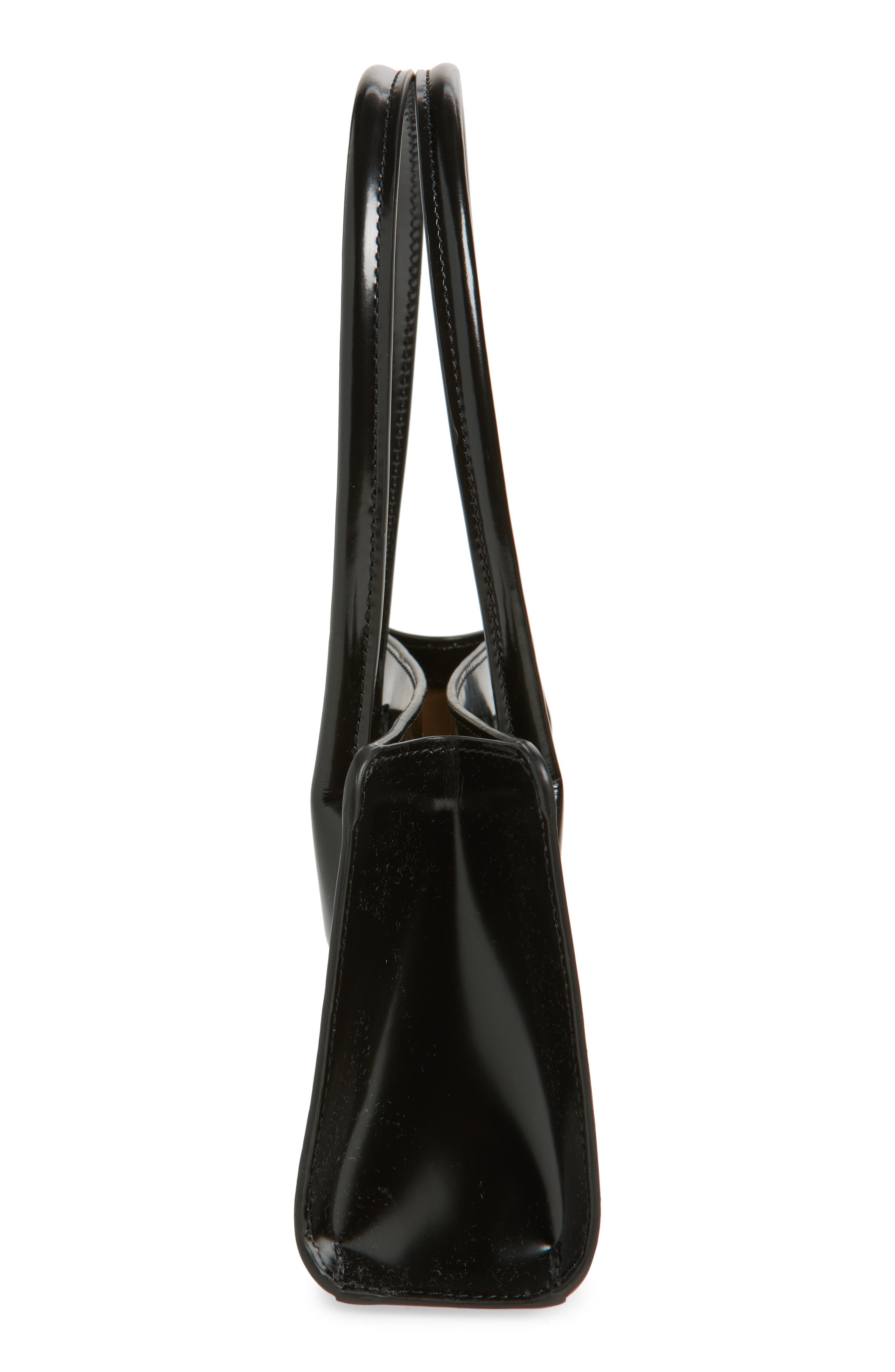 Lié Studio The Lou Top Handle Bag, Alternate, color, Black Patent Leather