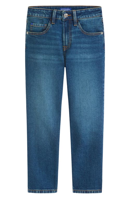 Scotch & Soda Big Boys 5 Pocket Loose Tapered Fit Jean In Blue
