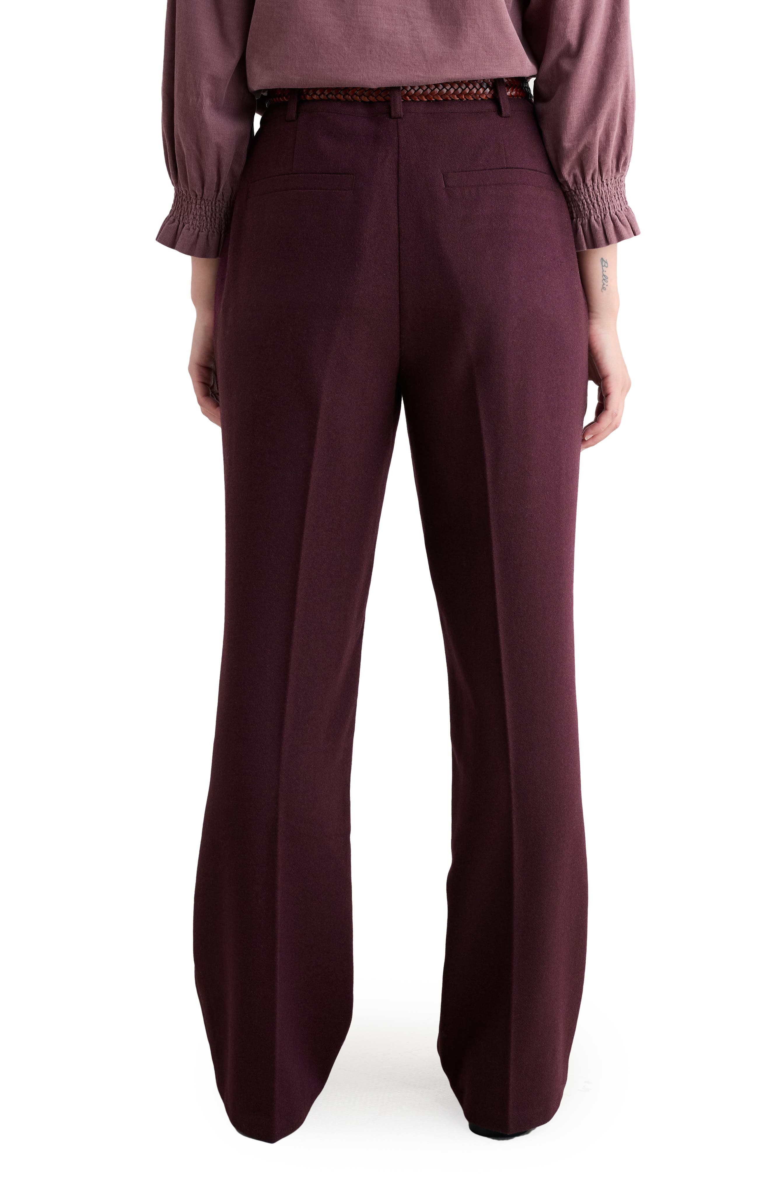 Lowena Straight Leg Recycled Wool Blend Pants - image 2