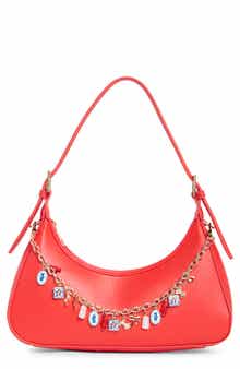 Faux Leather Shoulder Bag