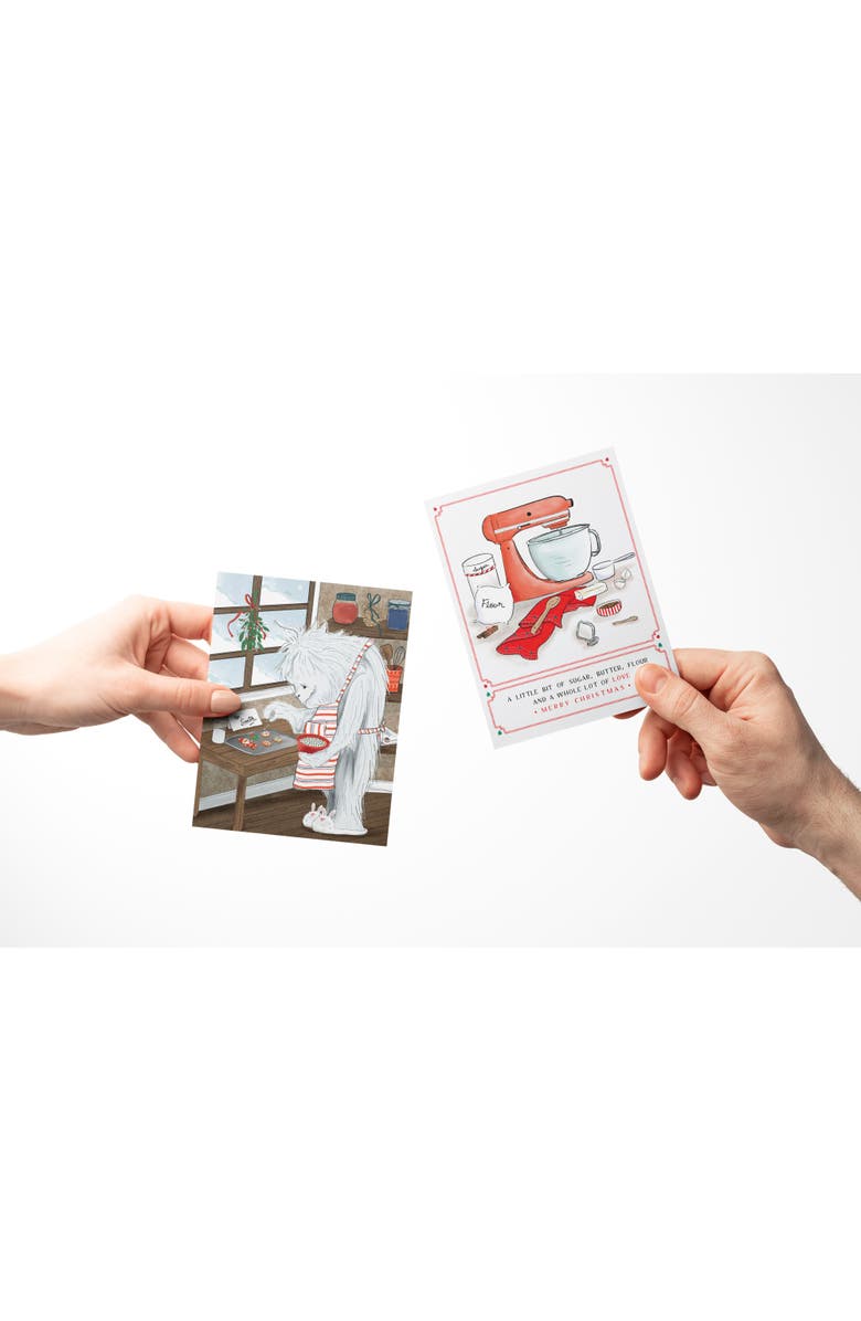 Ramus & Co Holiday Winter Card Pack (3ct, Assorted) Merry Owls, Yeti Cooking, Mixer, Alternate, color, Multi-Pack