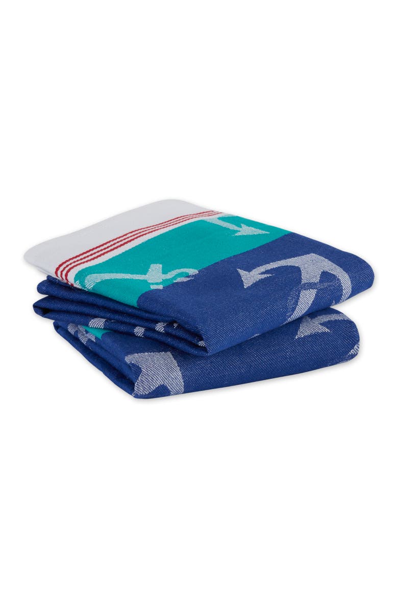 Anchors Away Jacquard Dishtowel Set/2, Alternate, color, Anchors Away