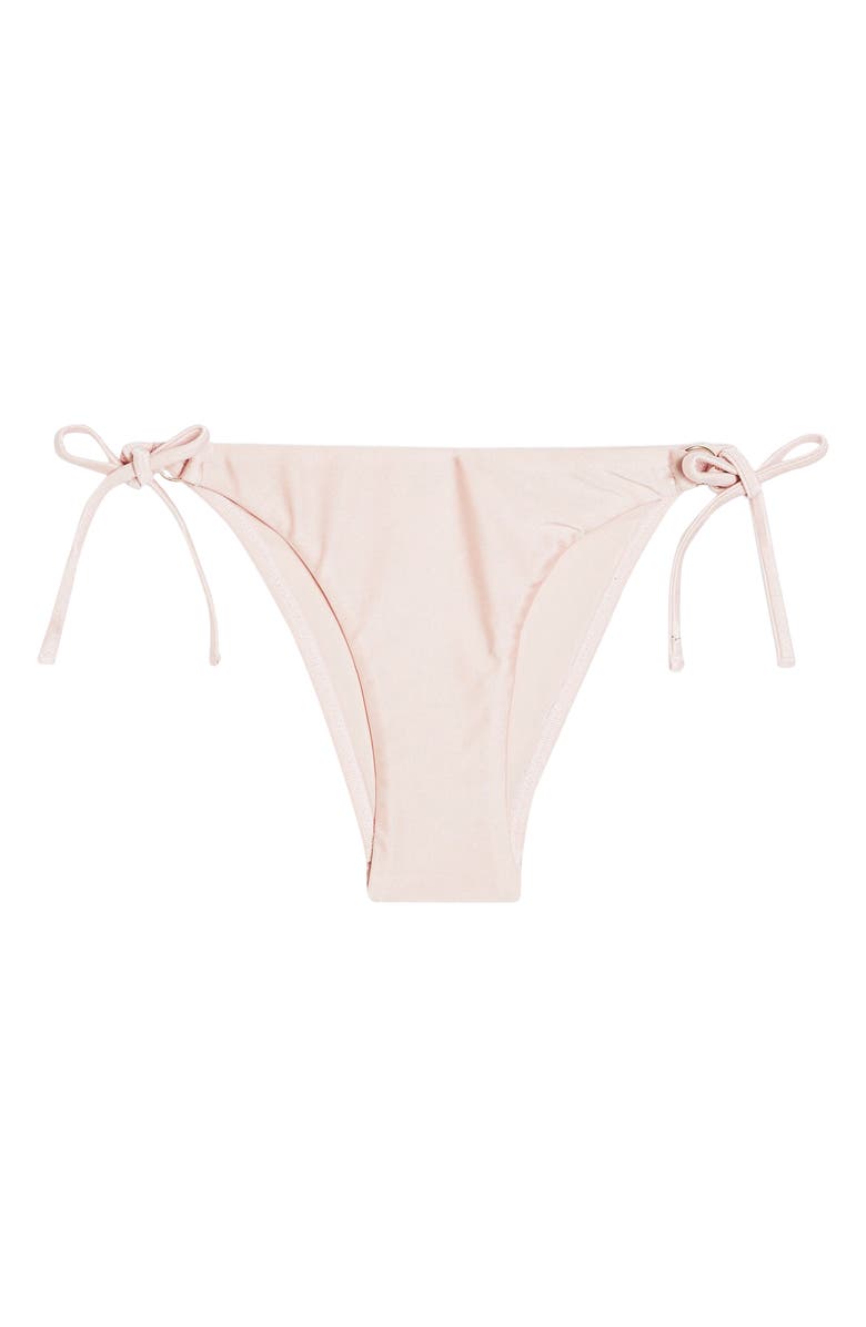Topshop Ruched Ring Bikini Bottoms, Alternate, color, 