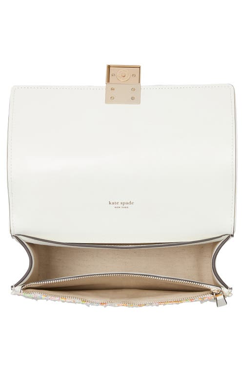 Kate Spade New York Deco Tweed Convertible Shoulder Bag In Ivory Multi