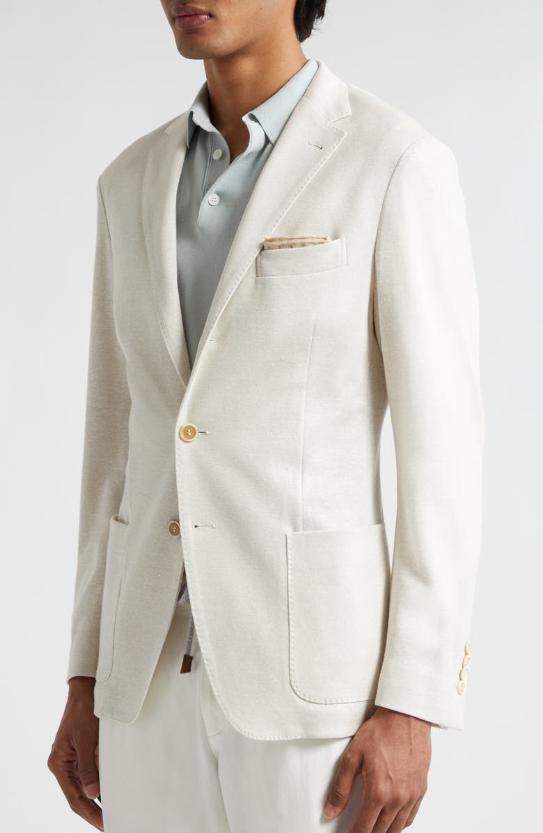 Eleventy Linen & Cotton Sport Coat, Alternate, color,