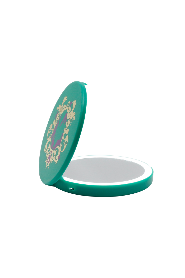 Ariel Compact Mirror with Wireless Power Bank Charging Base, Alternate, color, Green