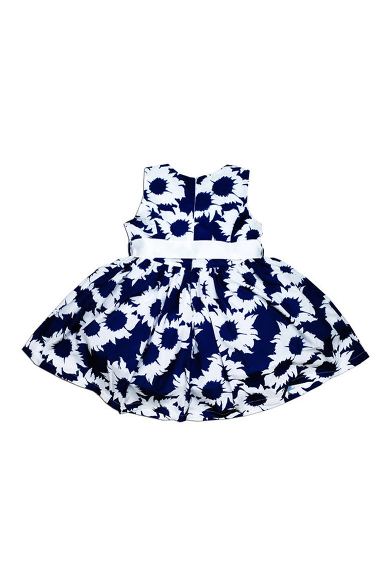 Kids' Sunflower Dress, Alternate, color, NAVY