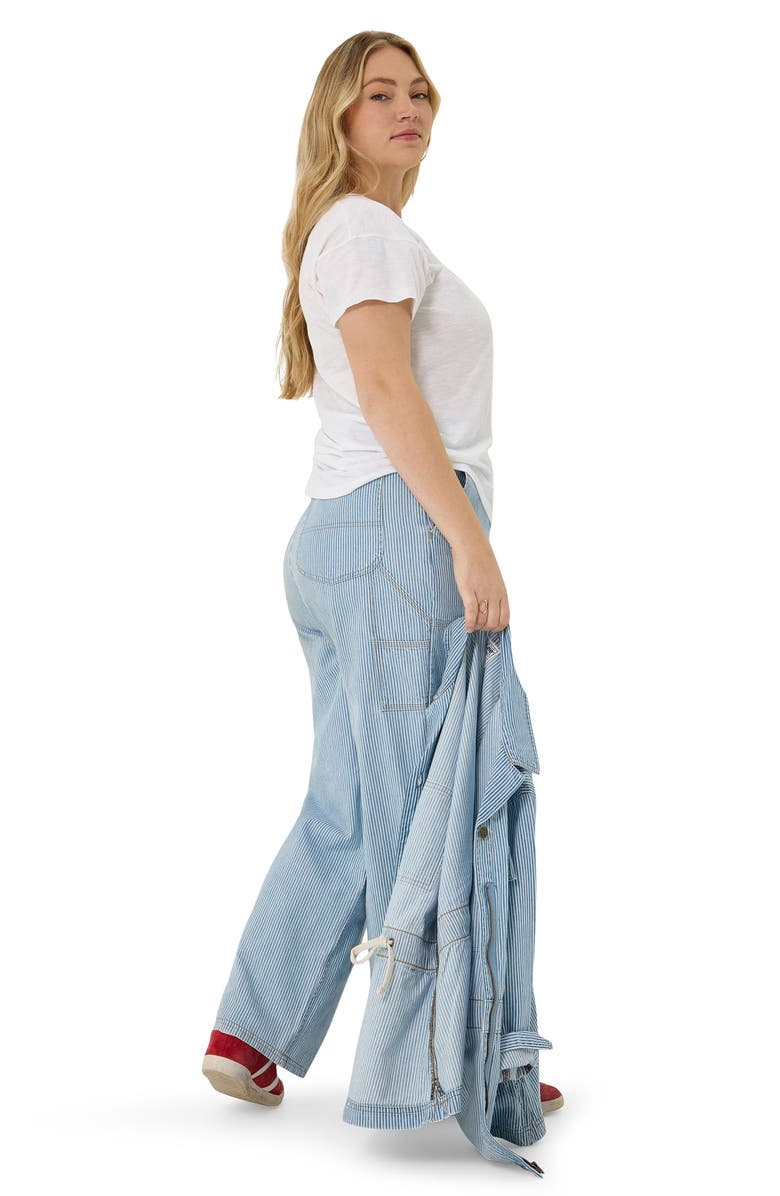 Lee High Waist Carpenter Jeans, Alternate, color, Mid Railroad
