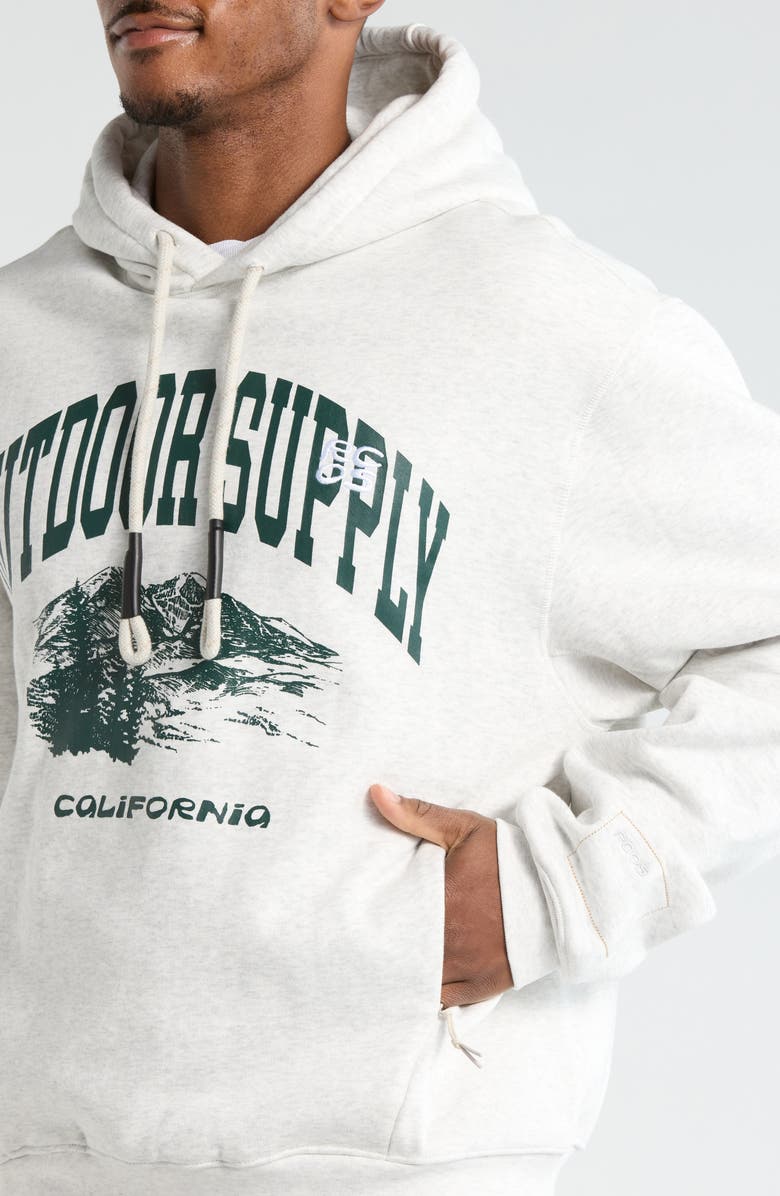 RC Outdoor Supply Gender Inclusive Logo Graphic Hoodie, Alternate, color, Heather Grey