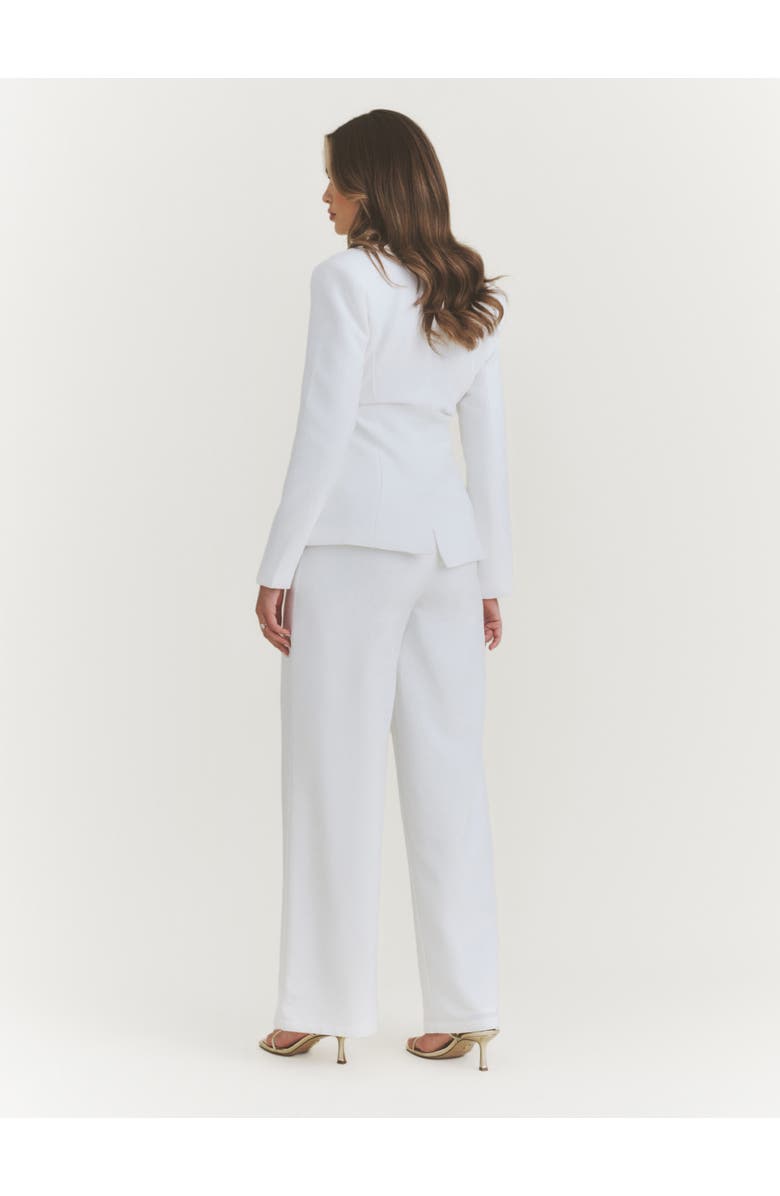 Six Stories Blake Tailored Wide Leg Pants, Alternate, color, White