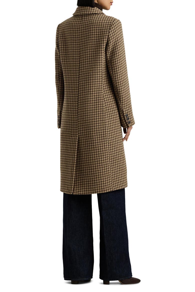 Houndstooth Coat, Alternate, color, CAMEL/ COGNAC