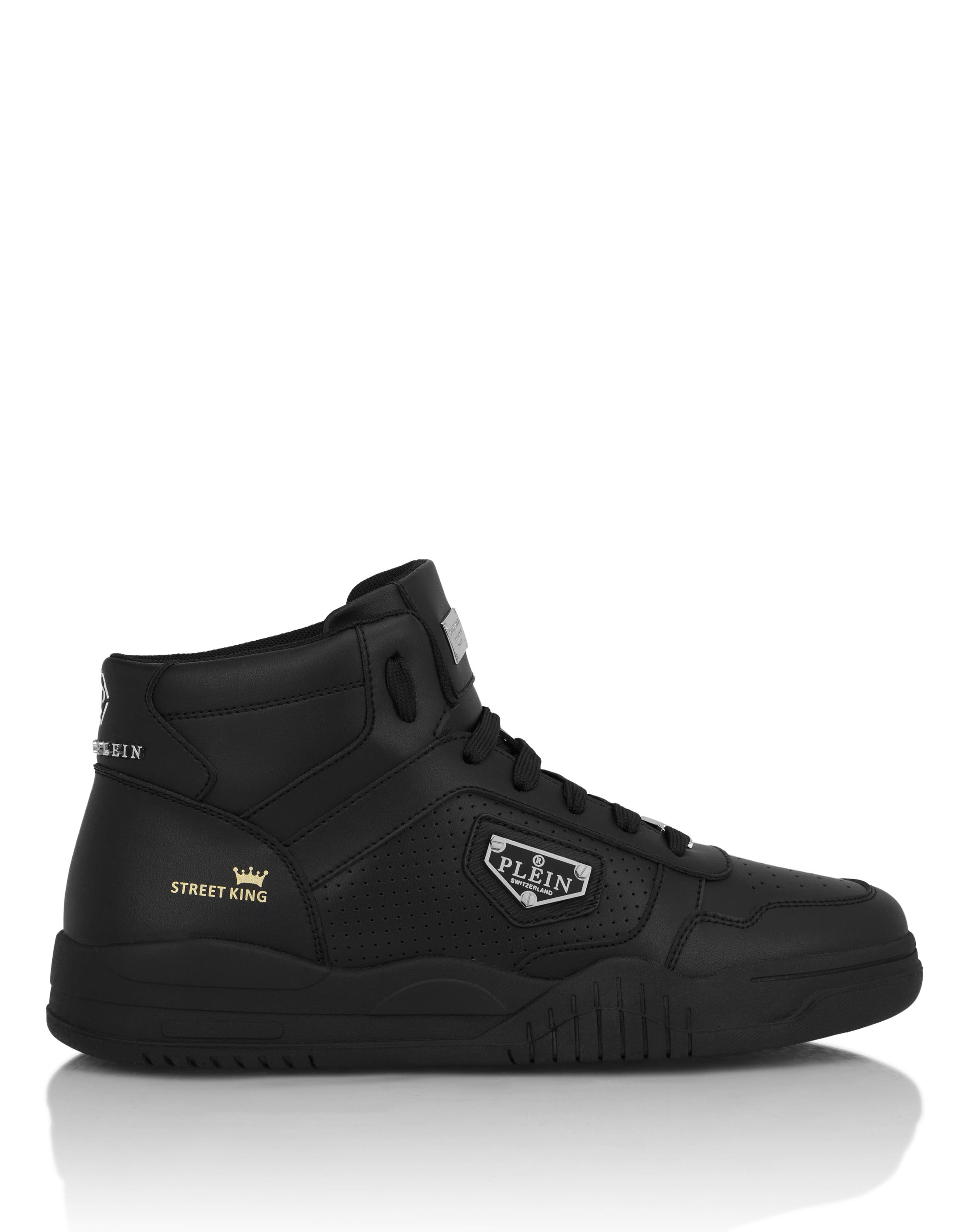 Mid-Top Sneakers Street King Unisex, Alternate, color, black/black