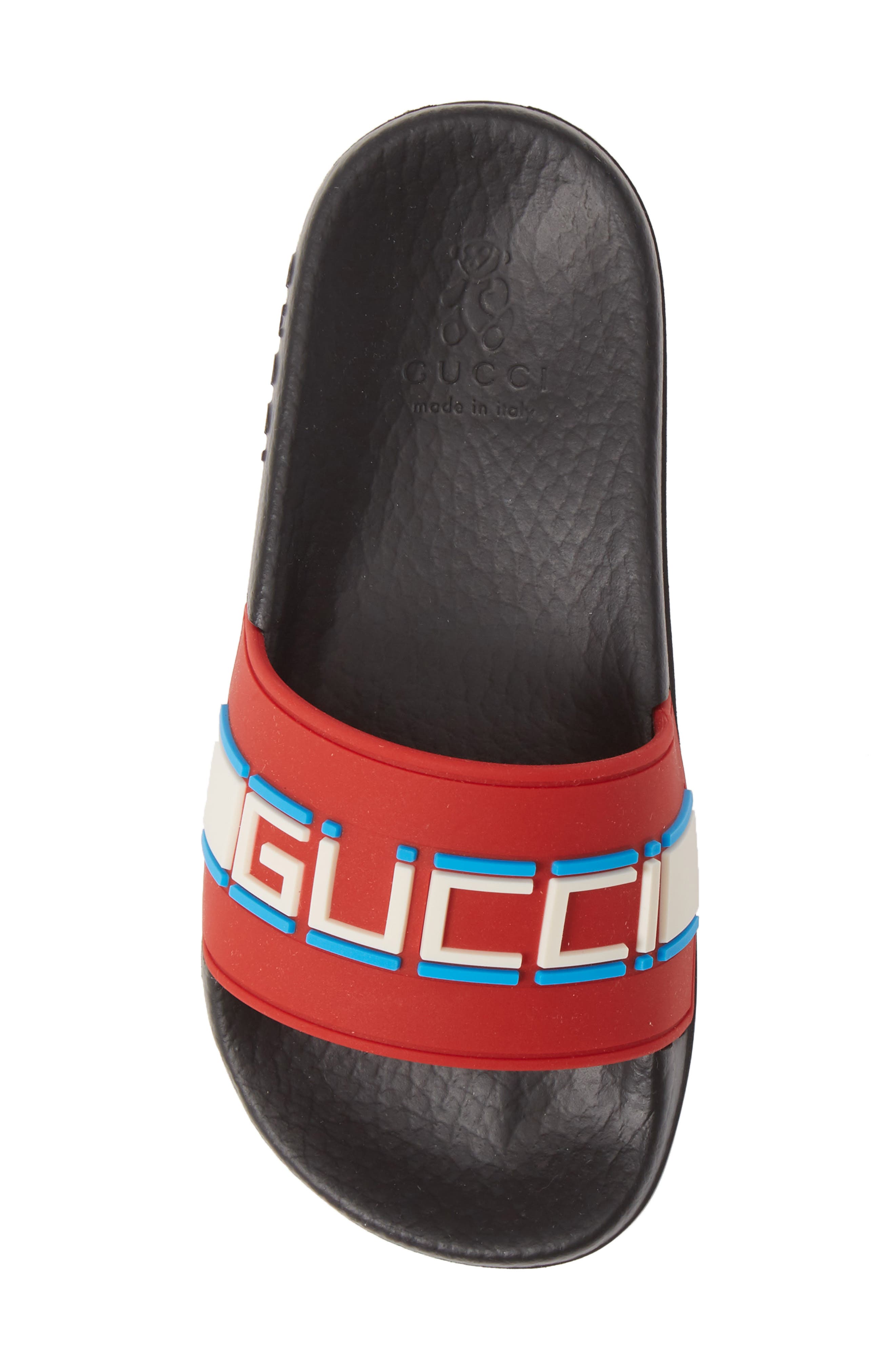 Gucci Logo Slide Sandal, Alternate, color, 