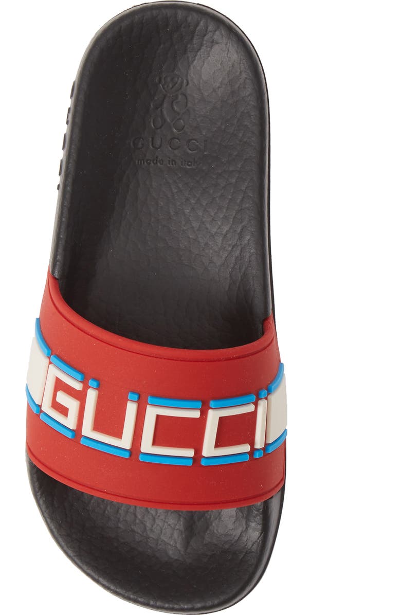 Gucci Logo Slide Sandal, Alternate, color,