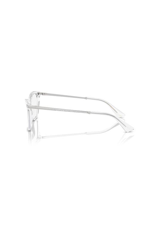 Dolce & Gabbana Dolce&gabbana 56mm Rectangle Optical Glasses In White