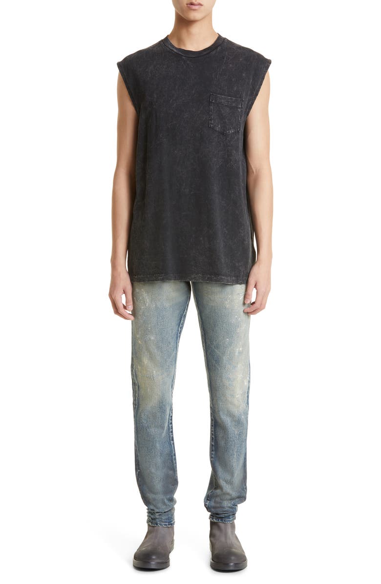 John Elliott Rodeo Mineral Wash Sleeveless Pocket T-Shirt, Alternate, color,