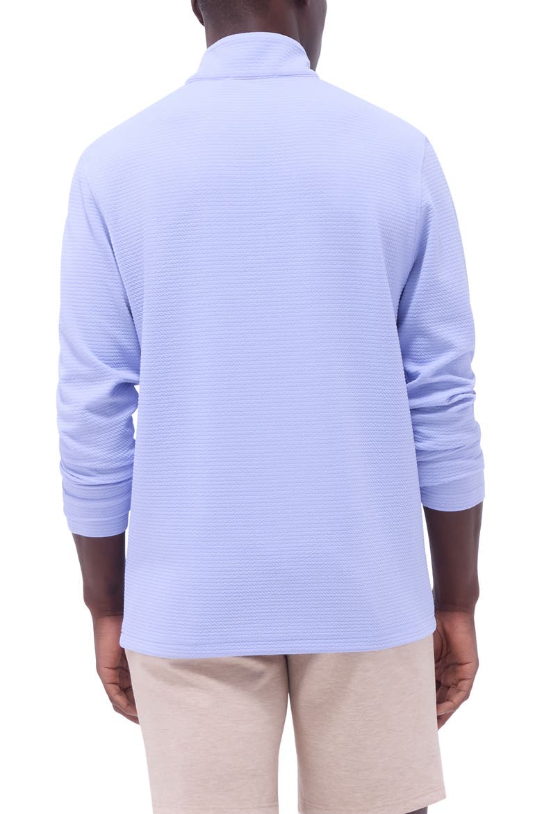 Waffle Knit Quarter Zip Performance Pullover, Alternate, color, SKY