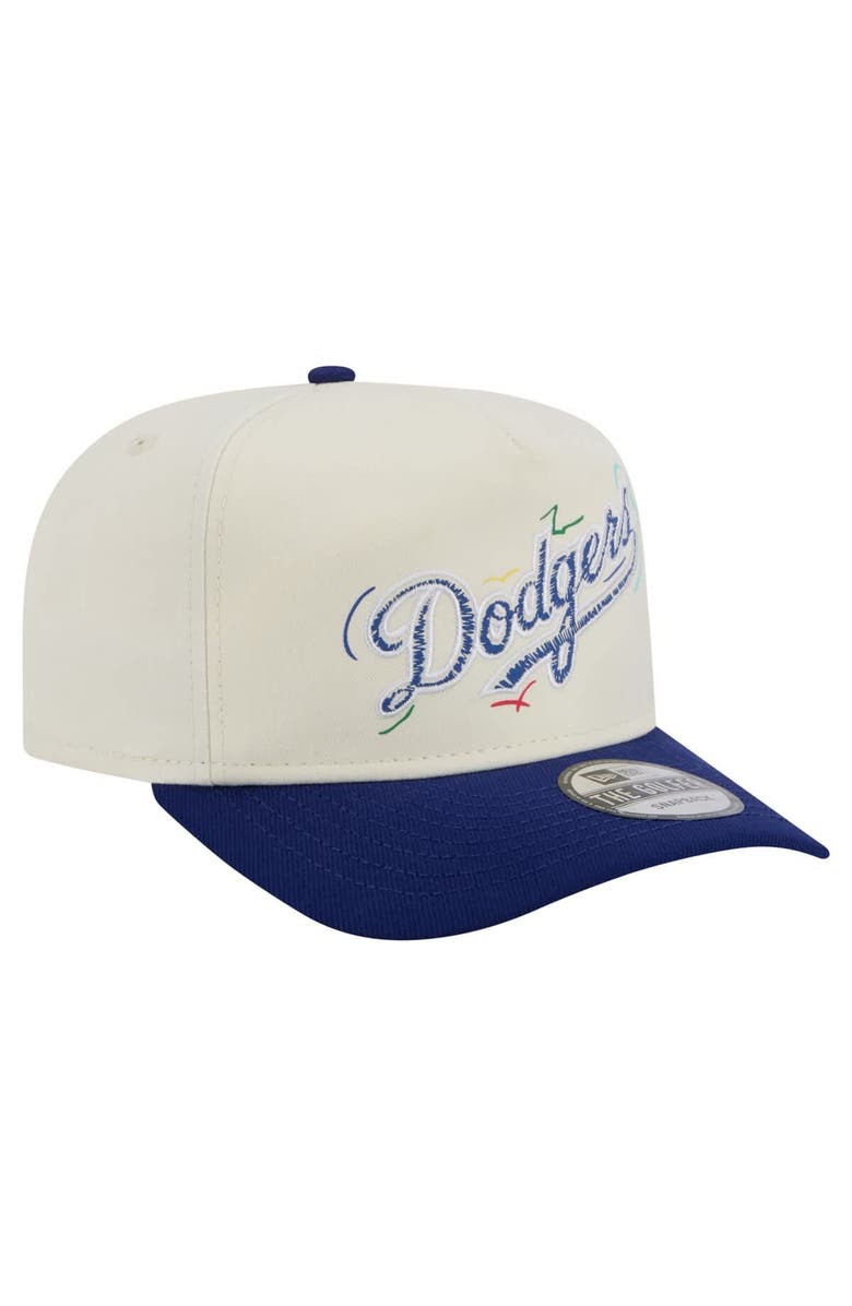 New Era Men's New Era  White Los Angeles Dodgers Team Scribble Golfer Adjustable Hat, Alternate, color, 