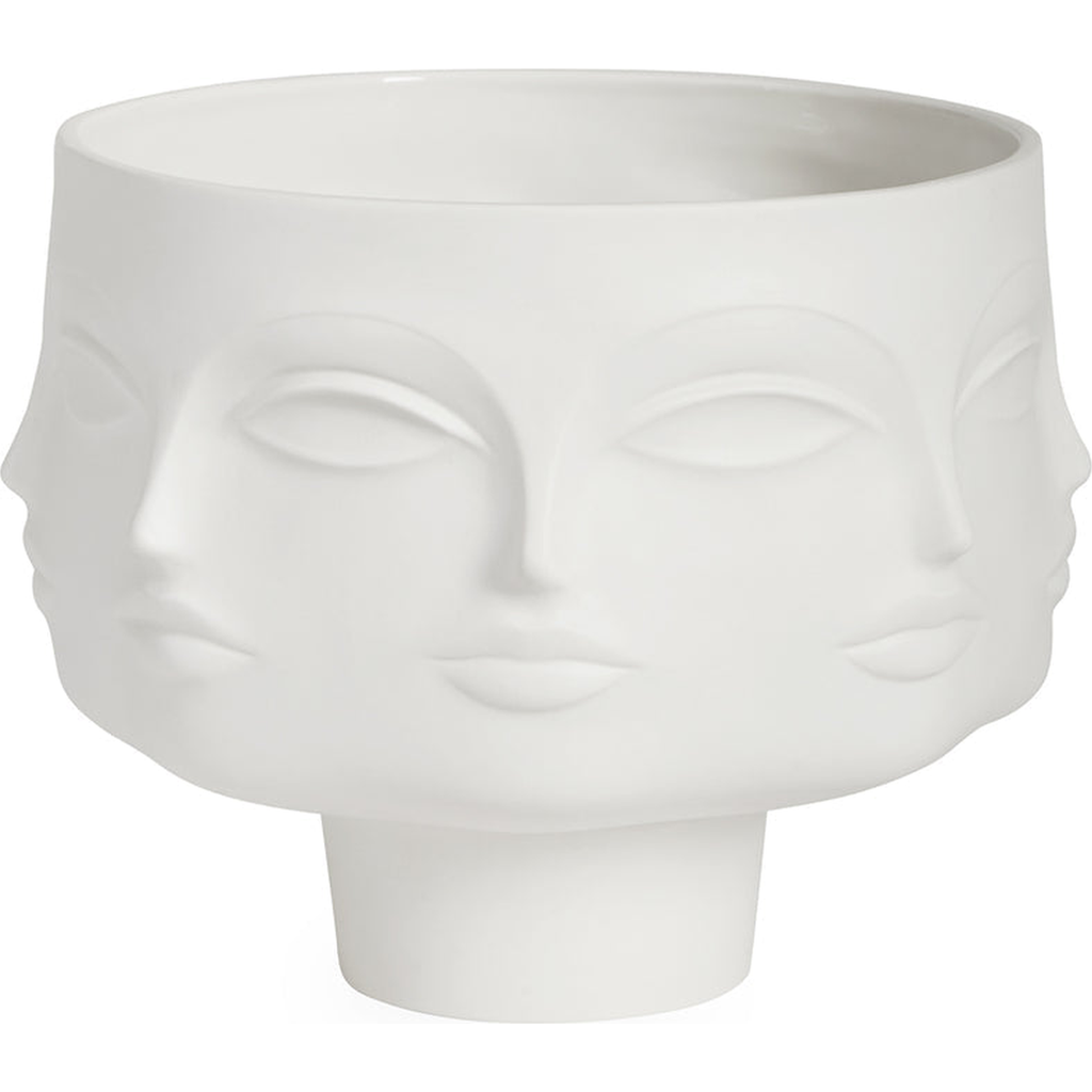 Jonathan Adler Dora Maar Pedestal Serving Bowl In White