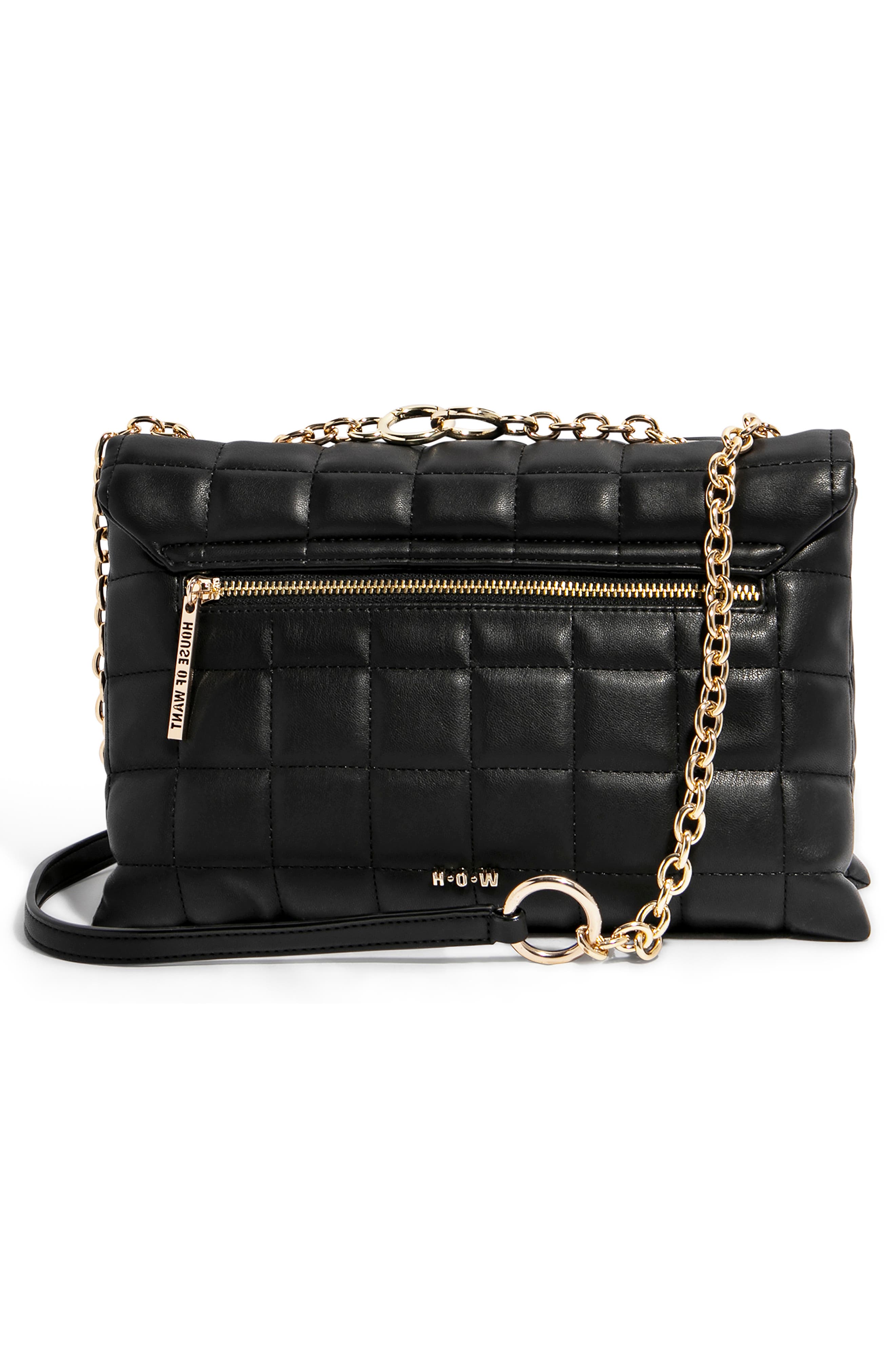 We Step Up Vegan Leather Shoulder Bag, Alternate, color, BLACK