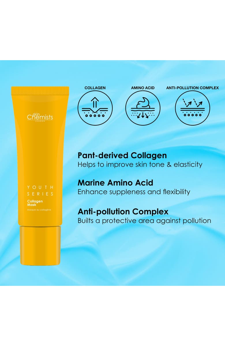 SKINCHEMISTS Youth Series 1% Collagen Mask 50ml x 3 Trio Set, Alternate, color, White