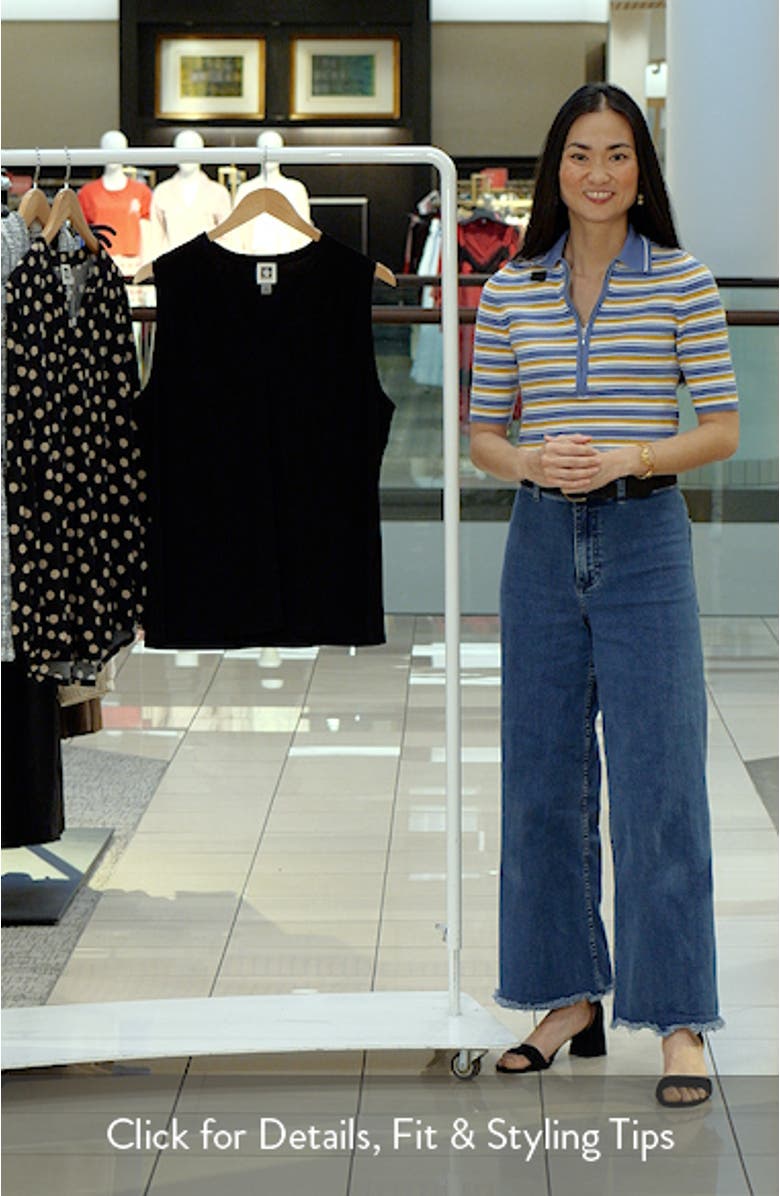 Pleat Shoulder Sleeveless Top, sales video thumbnail