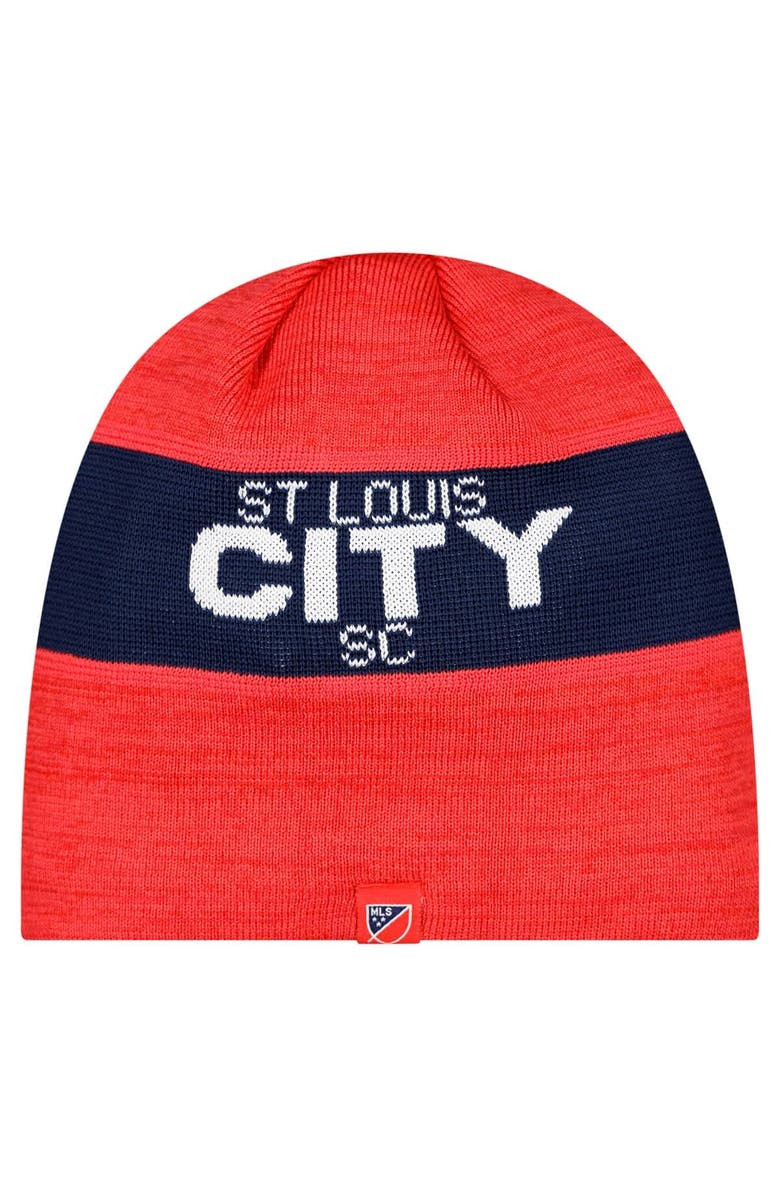 New Era Men's New Era Red St. Louis City SC 2025 Kickoff Beanie, Alternate, color, Red