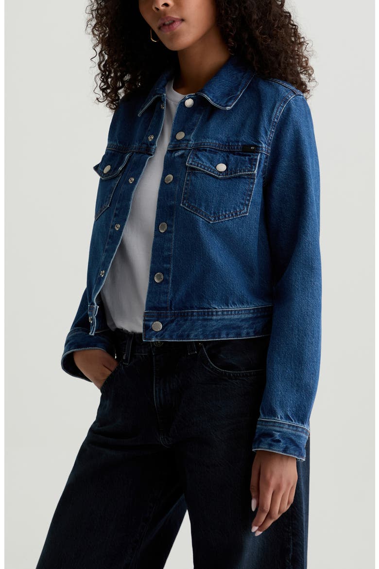 Molly Denim Trucker Jacket, Alternate, color, DENALI