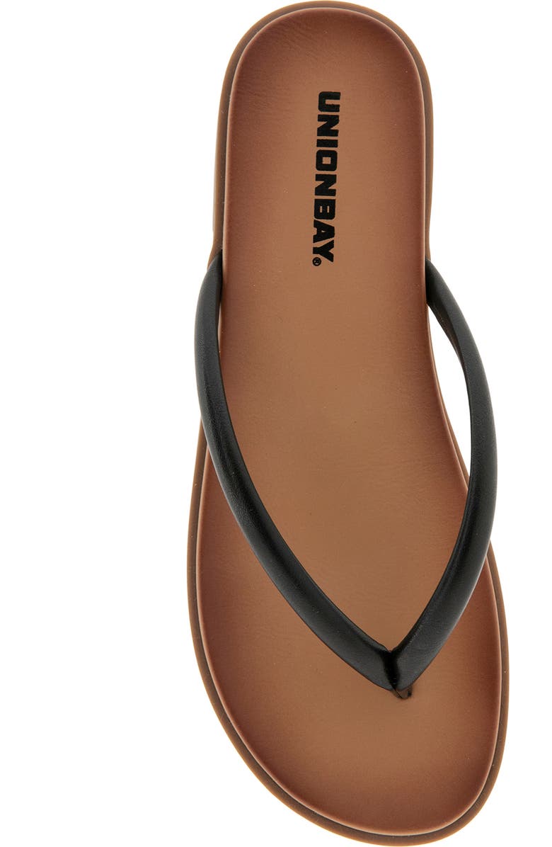 UNIONBAY Rochel Flip Flop Sandal, Alternate, color, Black