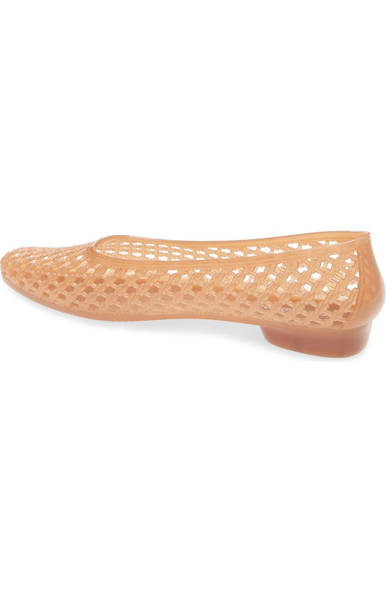 Jeffrey Campbell Bestie Jelly Flat, Alternate, color, Caramel