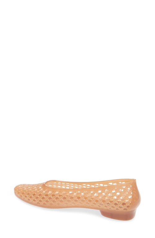 Jeffrey Campbell Bestie Jelly Flat In Brown