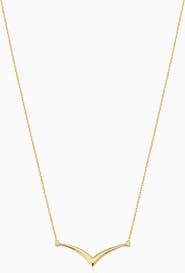 Oradina 14K Yellow Gold Fly High Pendant Necklace