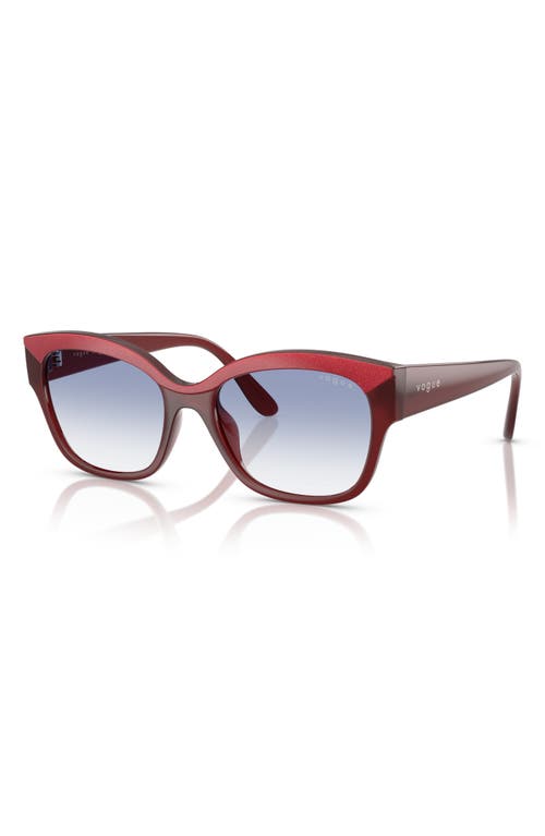 Vogue 55mm Polarized Gradient Butterfly Sunglasses