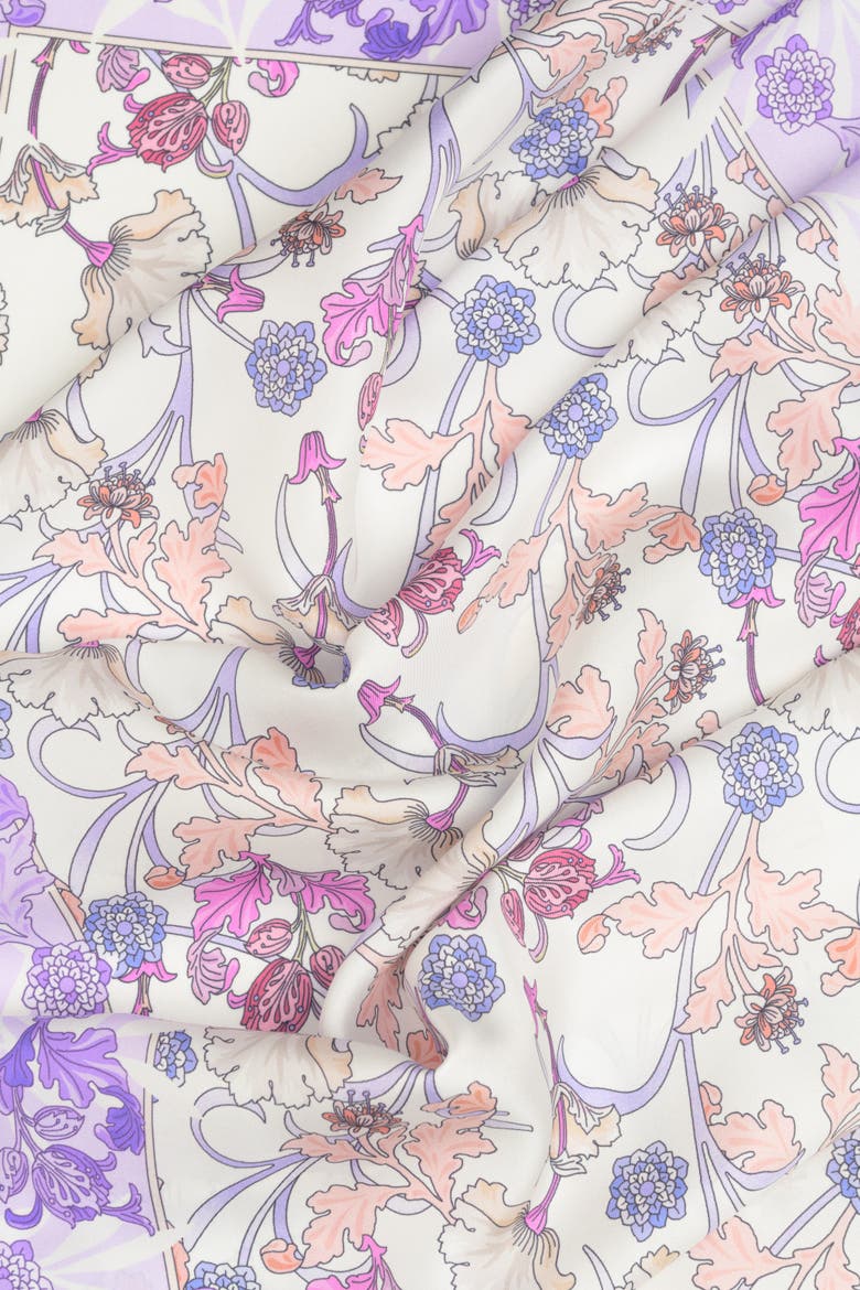 Ofelia - Long Silk Scarf for Women, Alternate, color, Lavender
