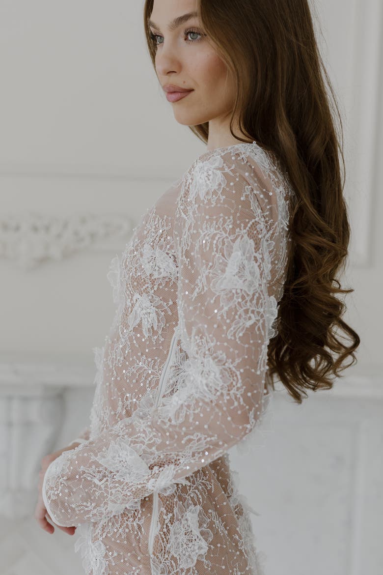 Everly Mini Dress, Alternate, color, Nude