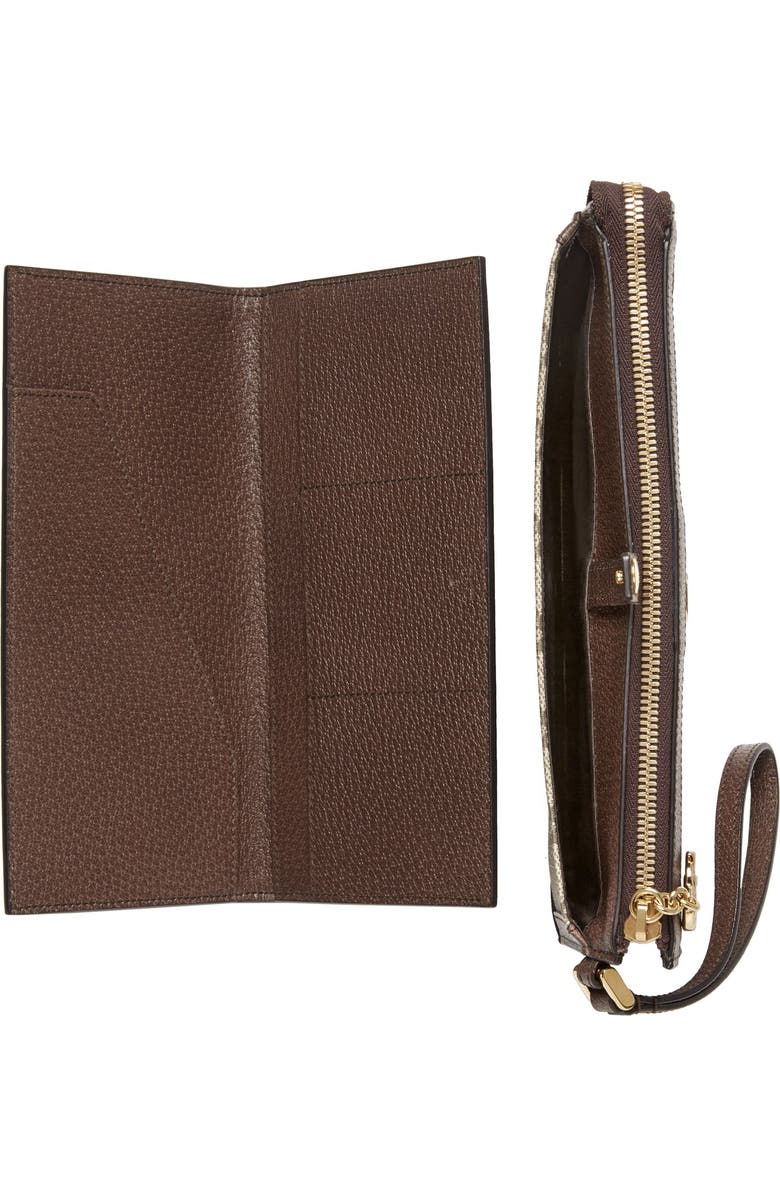 Gucci GG Supreme Canvas Travel Wristlet, Alternate, color,