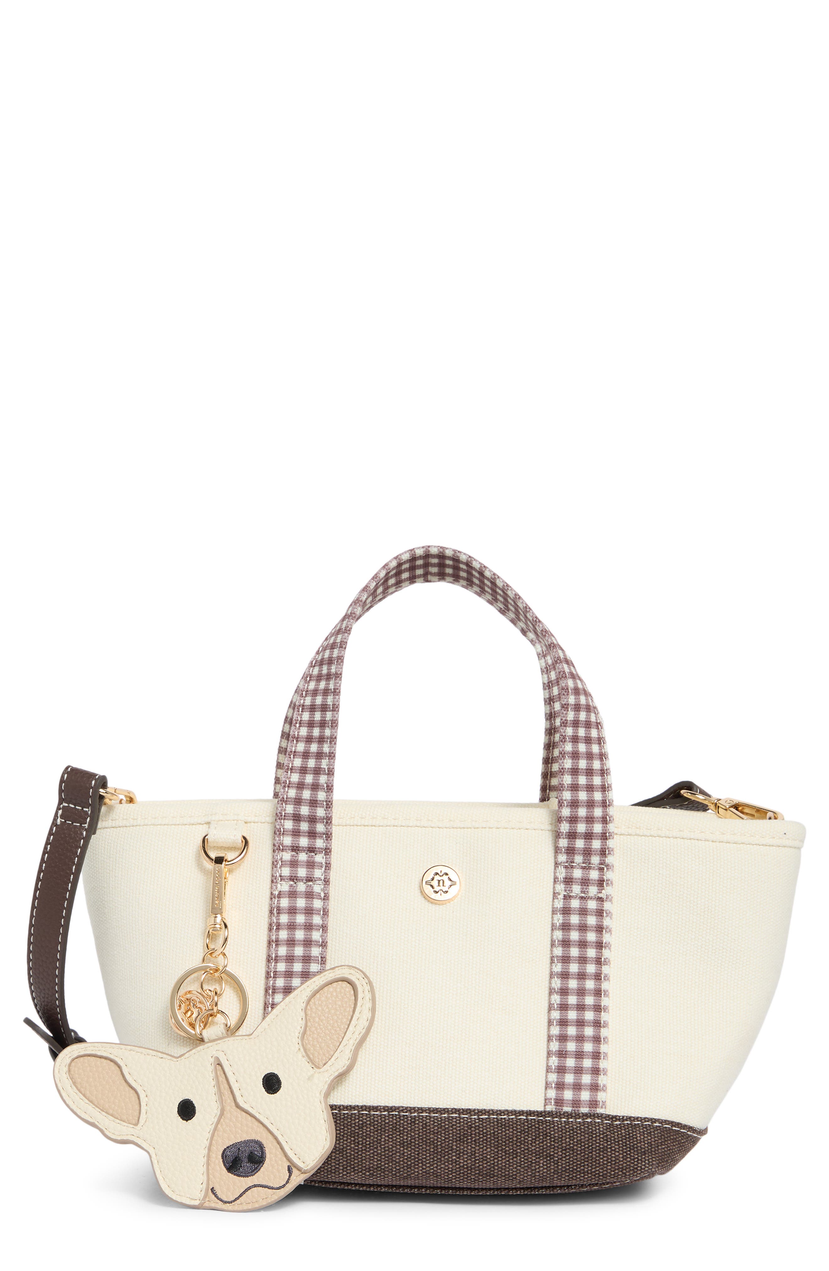 Nanette Lepore Small Convertible Denim Twill Satchel with Accessories