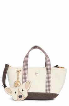 Nanette Lepore Small Convertible Denim Twill Satchel with Accessories